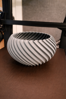 Кашпо Мінімалістичне Vase Planter Білий 10 См 3Д Друк