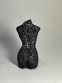 Статуэтка Женское Тело Voronoi Art Sculpture Фиолетовый 12 См 3Д Печать