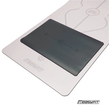 Мини-коврик для йоги EasyFit Yoga Pad 60x40 см каучуковый нескользящий 3,5 мм черный