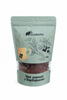 Розсипний чай Adamaris "Чорний з барбарисом" 100г