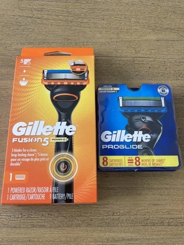 Мужской бритвенный набор Gillette Fusion5 Power с 1 станком и 9 запасными кассетами