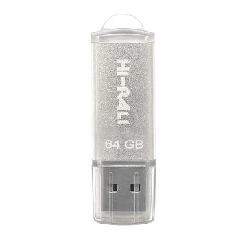 Флеш память USB Hi-Rali Rocket USB 2.0 64GB Steel