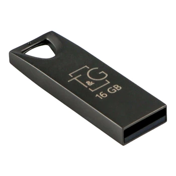 Флешка ЮСБ T&G 16Gb Metal 117 USB Flash Drive 2.0 память 16 Гб Black