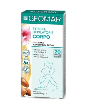 Воскові смужки для тіла GEOMAR GEOMAR Wax Strips Body для чутливої шкіри, 20 шт