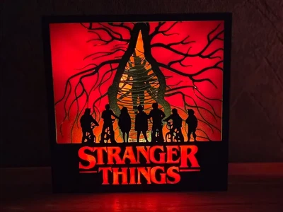 Світильник-лайтбокс за мотивами серіалу дивні дива (Stranger Things). Aivory