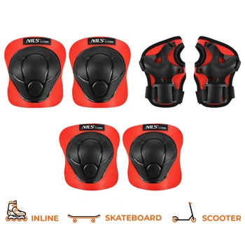 Zestaw ochraniaczy Nils Extreme H210 rozmiar S Czerwony 16-60-210 (5905504100414)