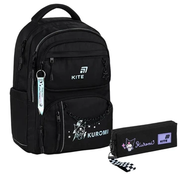 Рюкзак шкільний + пенал Kite Education teens Kuromi HK26-2594M