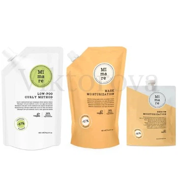 Набір для зволоження кучерявого волосся Mimare: Шампунь Mimare Curly Method Low-Poo Shampoo 480 мл + Маска Mimare Moisturization Mask 480 мл + Серум Mimare Moisturization Serum 40 мл