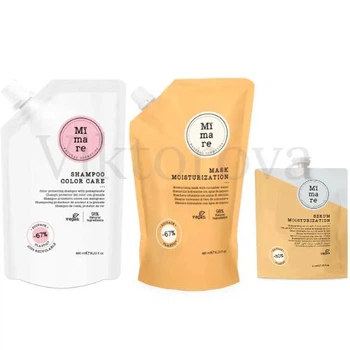 Набор для защиты цвета и увлажнения волос Mimare: Шампунь Mimare Color Care Shampoo 480 мл + Маска Mimare Moisturization Mask 480 мл + Серум Mimare Moisturization Serum 40 мл