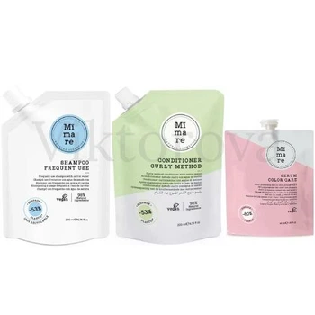 Набір для кучерявого волосся Mimare: Шампунь Mimare Frequent Use Shampoo 200 мл + Кондиціонер Mimare Curly Method Conditioner 200 мл + Серум для захисту кольору Mimare Color Care 40 мл