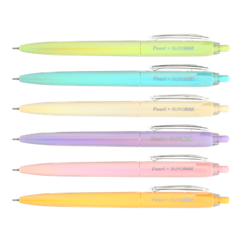 Ручка масляна авт. BUROMAX 8371 PEARL 0,7мм синя, асорті корпусів (12/144) /BM.8371/
