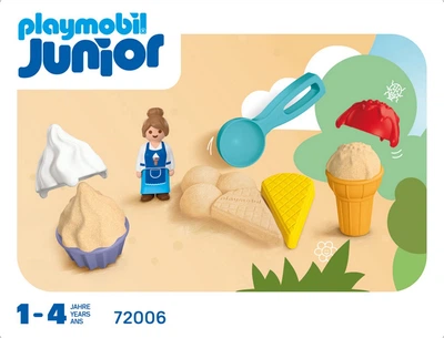 Набір іграшок Playmobil Junior Sand Кафе-морозиво з піску 72006 (4008789720061)