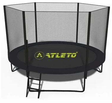 Батут детский Atleto 252 см с сеткой и лестницей (42400582)