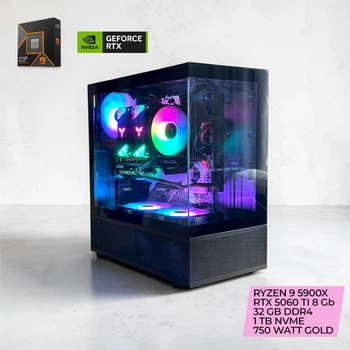 Премиум ПК AMD Ryzen 9 5900X / RTX 5060 TI / 32 GB DDR4 / 1 TB SSD M2 NVME / ASUS PRIME AMD 570P / 750W 80+ GOLD