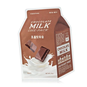 Смягчающая тканевая маска с экстрактом какао A'pieu Chocolate Milk One-Pack 21 g