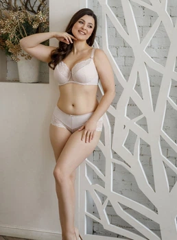 Бюстгальтер HONEY H04- semi soft на кісточках з виточкою по чашці діагональної форми 95Ф білий