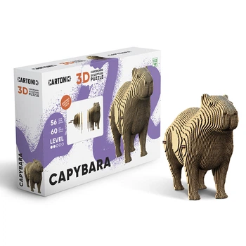 Картонный 3D пазл-конструктор "Cartonic 3D Puzzle CAPYBARA" Капибара