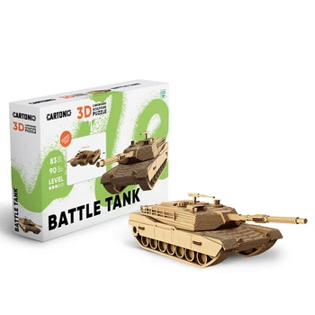 Картонний 3D пазл-конструктор "Cartonic 3D Puzzle BATTLE TANK" Танк