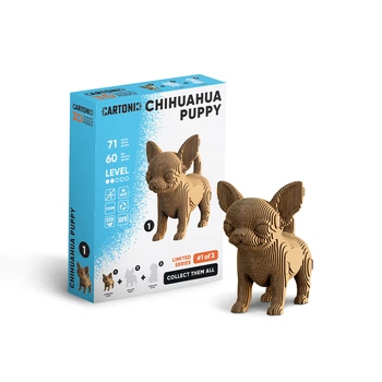 Картонный 3D пазл-конструктор "Cartonic 3D Puzzle CARTMNCHIHU" Чихуахуа