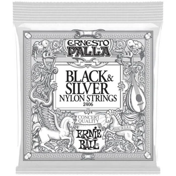 Струны для классической гитары Ernie Ball 2406 Nylon Black & Silver