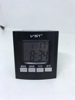Электронные настольные говорящие часы VST-7027C, AAx2