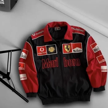 Мужской весенний бомбер в гоночном стиле Marlboro Ferrari Formula f1 в размере L