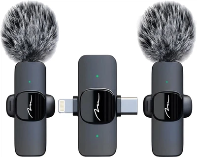 Mikrofon krawatowy Media-Tech MT416 USB-C/Lightning 2-Pack Micro-Mic Duo Black