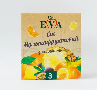 Сок Eva Мультифруктовый с мякотью 3 л (4820285340099)