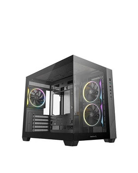 Корпус Deepcool CG330 3F чорний Без БЖ ITX/Micro-ATX/Micro-ATX(Rear connector),1+1x3.5",2+2х2.5" (CG330 3F)