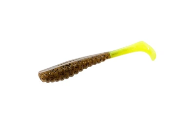 Силикон ZMAN Swimmin` Trout Trick 3.5" 6шт, цвет: Pumpkin/Chartreuse Tail (4321018009)