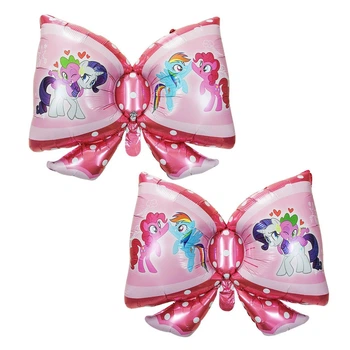 Куля фольгована фігурна 73х53 см Бант Мій маленький поні My Little Pony Рожевий