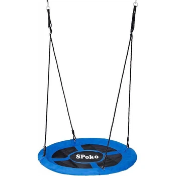 Качели круглые Spoko SP-001, 100 см, уличные подвесные детские синие 42400940