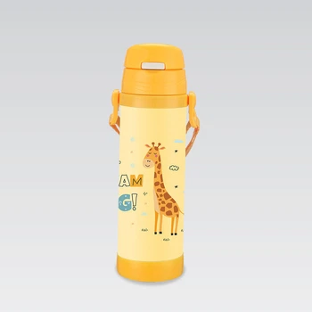 Термос питний дитячий з нержавіючої сталі Maestro 0.5 л MR-1640-50-D Giraffe