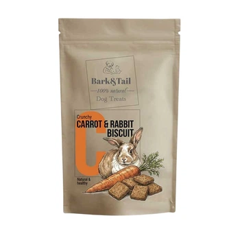 Натуральне печиво для собак кролик та морква Bark&Tail - Carrot&Rabbit Biscuit,50 г