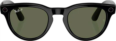 Смарт-окуляри Ray-Ban Meta Headliner Gen 2 Low Bridge Fit Standard Shiny Black Frame/G-15 GreenLenses (RW4013F 601/71 51-23)