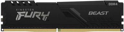 Пам'ять для настільних комп'ютерів Kingston FURY 16 GB DDR4 3200 MHz Beast Black (KF432C16BB1/16WP)
