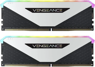 Пам'ять для настільних комп'ютерів Corsair 32 GB (2x16GB) DDR4 3600 MHz Vengeance RGB RT White (CMN32GX4M2Z3600C18W)