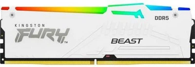 Пам'ять для настільних комп'ютерів Kingston FURY 32 GB DDR5 6400 MHz Beast RGB White (KF564C32BWA-32)