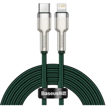 Кабель Baseus Metal Zink Alloy для швидкого заряджання iPhone 8 X 11 12 13 14 Plus Pro Max з роз'ємом Apple Lightning to Type-C (USB-C) зарядка для айфона 1M шнур для iPad Cable IOS