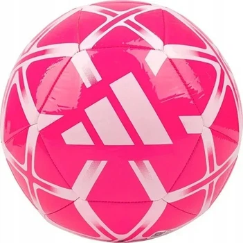 Футбольний м'яч Adidas Starlancer Club розмір 5, біло-рожевий
