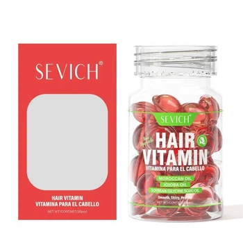 Витаминные капсулы для глубокого восстановления волос Sevich Hair Vitamin 30 капсул Красные