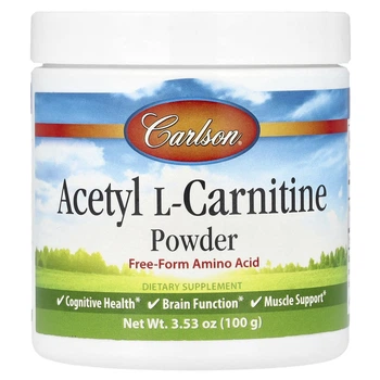 Ацетил карнітин Carlson (Acetyl-L-Carnitine) 100 г (CAR-07925)