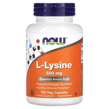 Л-Лізин Now Foods (L-Lysine) 500 мг 100 капсул (NOW-00110)