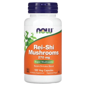 Гриби рейші Now Foods (Rei-Shi mushrooms) 270 мг 100 капсул (NOW-04733)