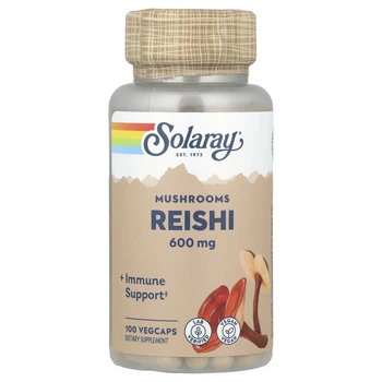 Грибі рейші Solaray (Rei-Shi mushrooms) 600 мг 100 капсул (SOR-01505)