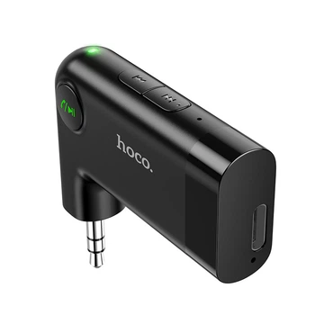 Bluetooth-ресивер HOCO E53 Dawn sound in-car AUX wireless receiver Black (6931474729750)