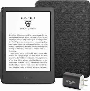 Электронная книга Amazon Kindle 16GB 11th Generation 2024, экран 6`, с подсветкой, адаптером и чехлом (Black Cover)
