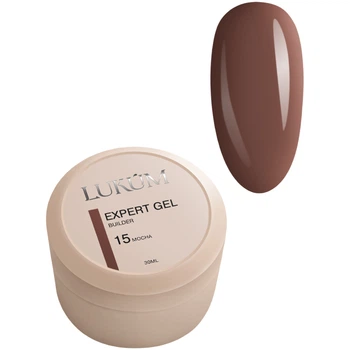 LUKUM Builder Gel Expert Зміцнюючий гель №15 Mocha, 30 мл