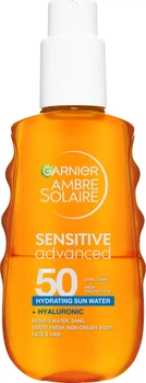 Солнцезащитная вода Garnier Ambre Solaire Sensitive Advanced Hydrating Sun Water SPF 50 для лица, тела и волос 150 мл (3600542656771)