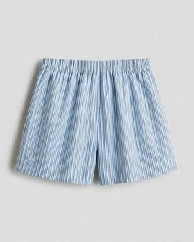 Шорти H&M 1254536 122см блакитний смужки